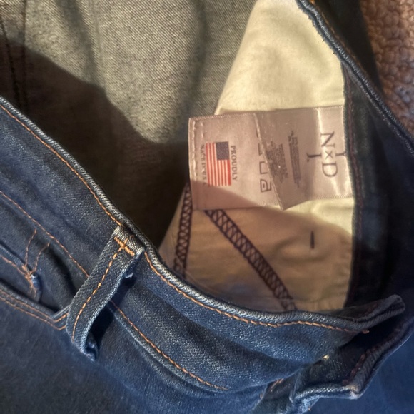 NYDJ Not Your Daughters Jeans straight leg dark wash high rise jeans size 8 - Picture 3 of 5